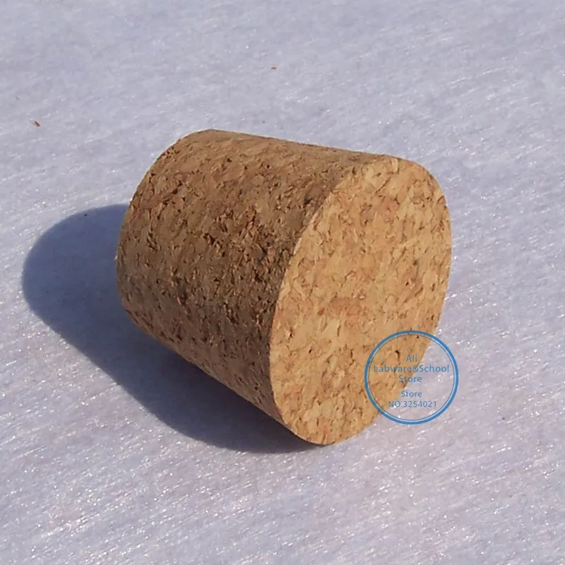43*33*35mm Lab Wooden Corks Test Tube Stoppers Tea Jar Cover Wine Glass Bottle Plugs for School Experiment or household