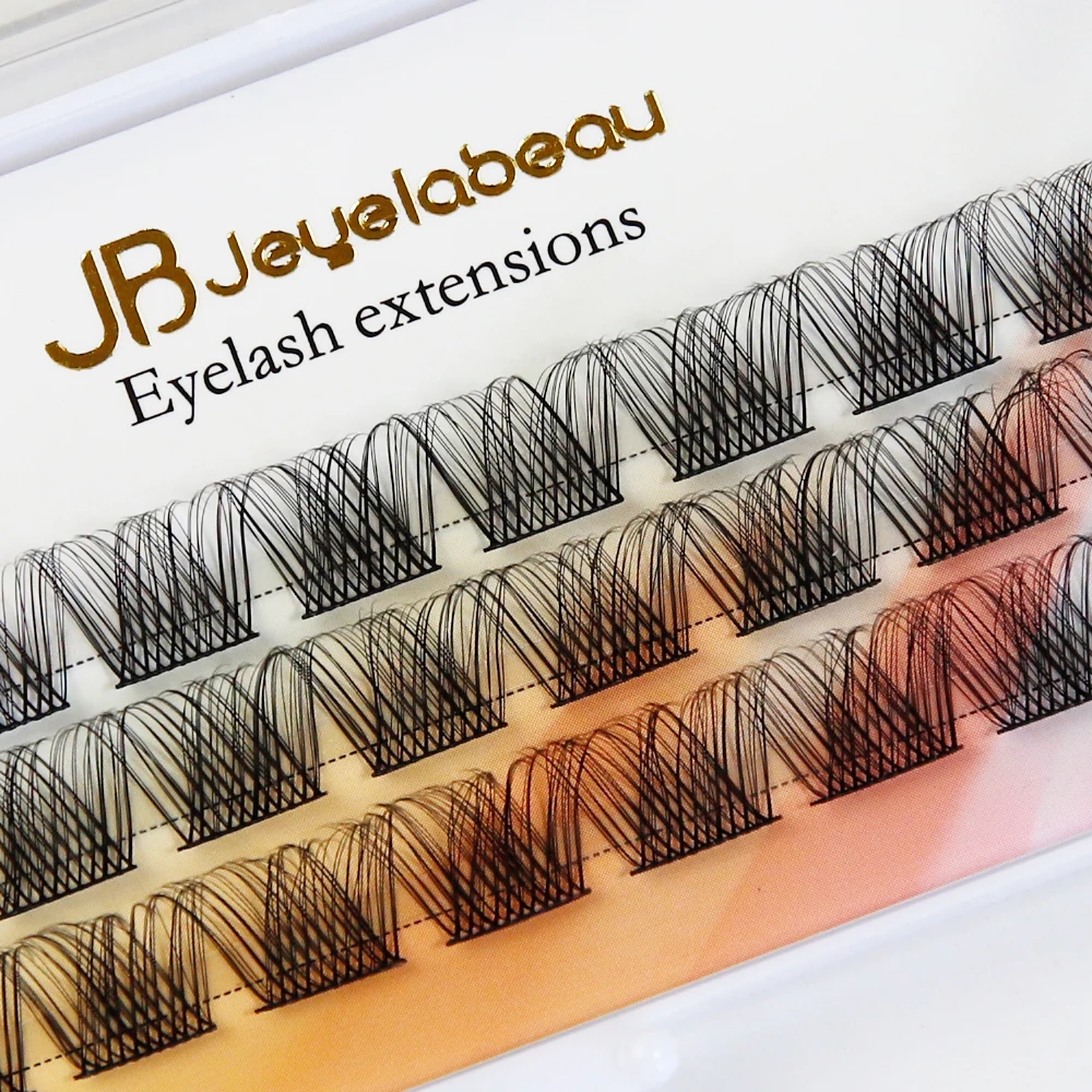 Description Picture 5 of itemDIY Cluster Eyelash Extension Super Fluffy Individual Lash Faux Mink Bunches Premium Material Multi Pointed Natural Eyelash