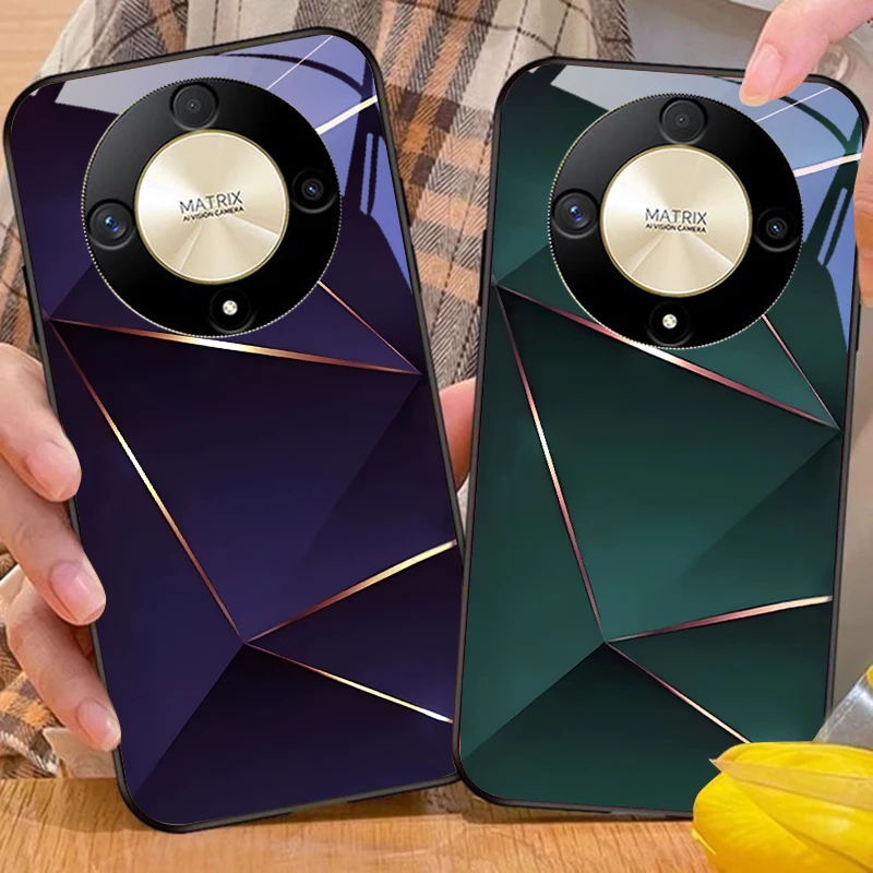 Geometric Prism Tempered Glass Phone Case