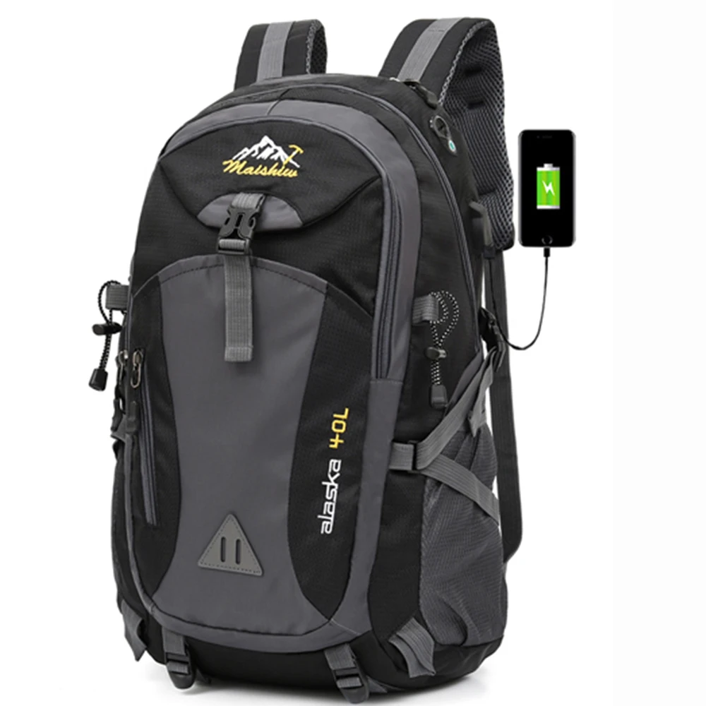 Mochila deportiva impermeable de 40l capacidad para hombre, bolsa de viaje unisex para deporte al aire senderismo, escalada y camping - AliExpress