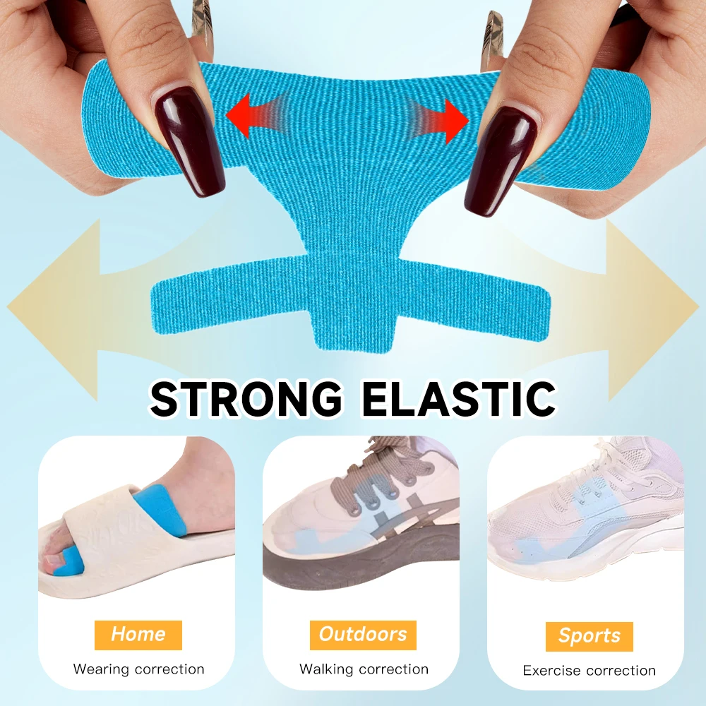 Bunion Corrector Tape Hallux Valgus Orthosis for Big Toe Pain Relief Correction Toe Separator Sports Protective Straightener