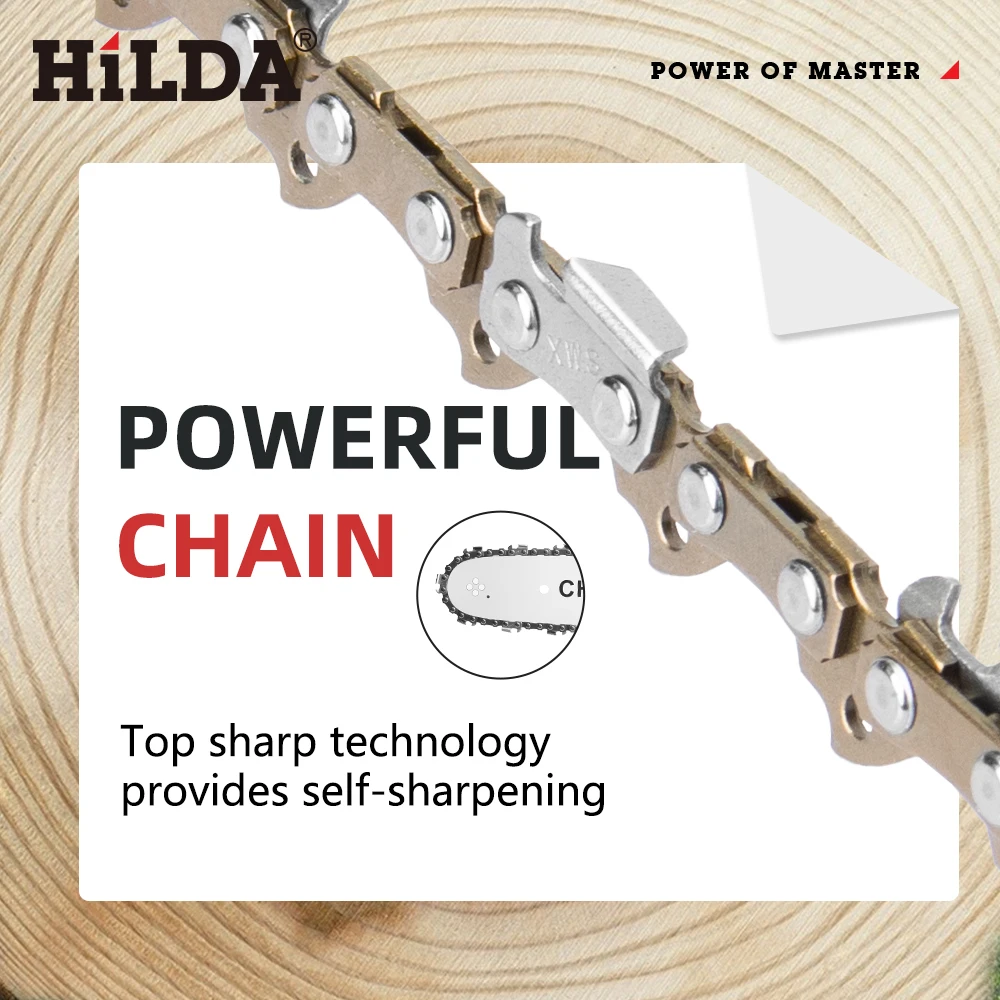 HILDA 12 Inch Wireless High Power Electric Electric Chain Saw Handheld Pruning Chainsaw Woodworking Saw Cutting Tool