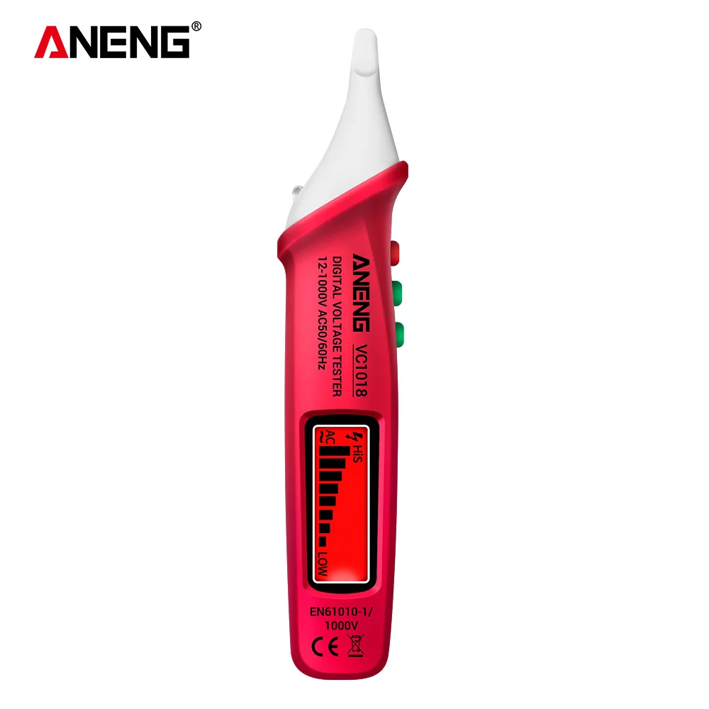 ANENG VC1018 eléctrico voltimetro digital dc panel 1000V tester  electricista tester detector de voltaje comprobador de corriente  electricidad fuente alimentacion regulable busca polos electrico comprobador  boligrafos - AliExpress