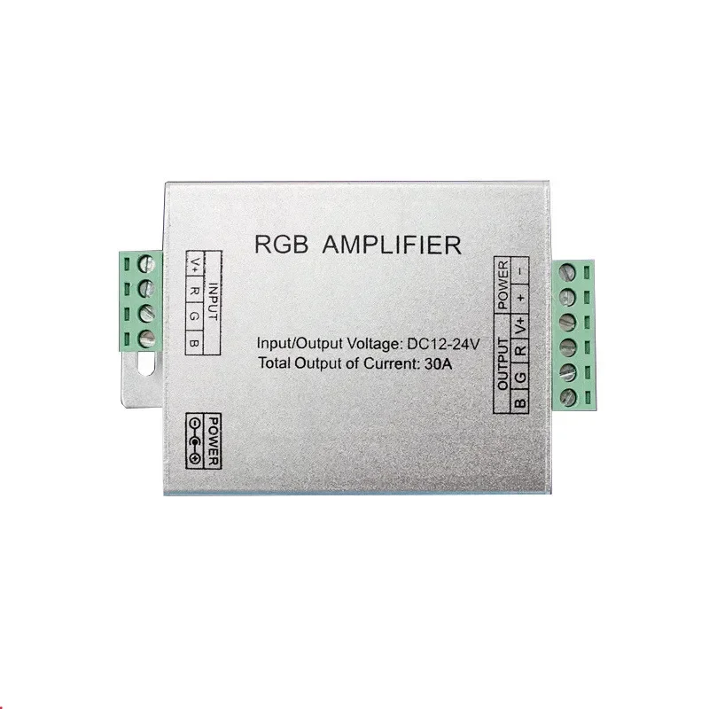 Description Picture 5 of item12A/24A/30A/50A LED Amplifier Controller Single Color/RGB/RGBW/RGBWW RGB+CCT DC5/12/24V 1CH/3CH/4CH/5CH Led Strip Power Repeater