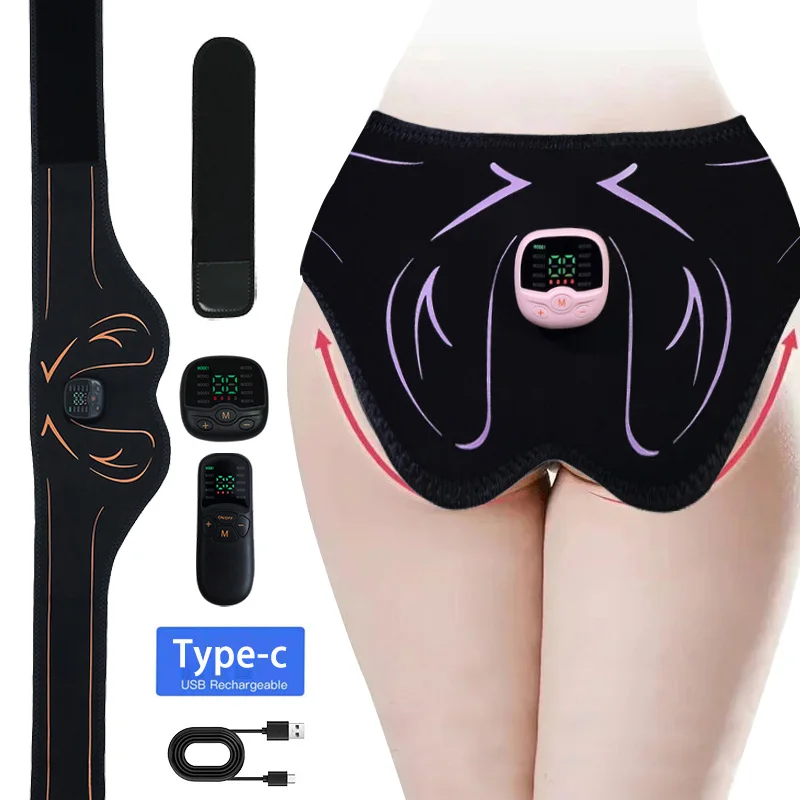 Electric Hips Trainer EMS Butt Muscle Stimulator USB Rechargable Buttocks Lifting Muscle Toner For Fitness Weight Loss Fat Burn muscle stimulator