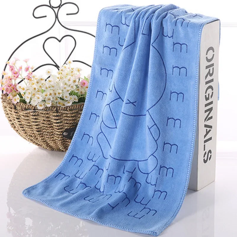 Home Textile Towel Lovely Rabbit Soft Microfiber Baby Infant Bath Towel Newborn Absorbent Drying Washcloth Feeding Cloth Toalha 5