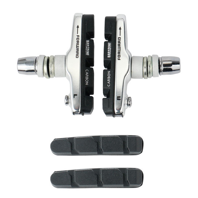 Carbon Rims V-Brake Blocks BMX Folding Bicycle Braking Pads Linear Pull Friction Wheel Brake Replaceable Inserts