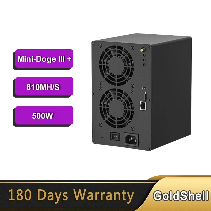 New Goldshell Mini-DOGE III Plus LTC&Doge Coin Miner 810MH/S 500W