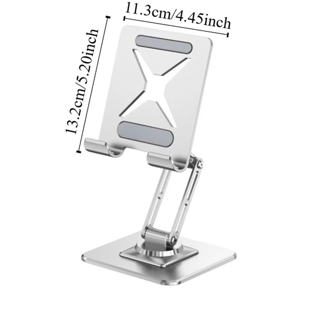 Rotatable Foldable Adjustable Tablet and Phone Stand with Anti-Slip Metal Frame