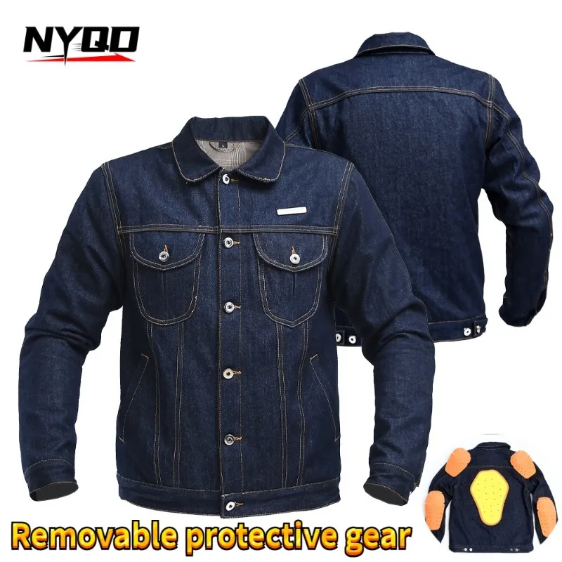 Spring and Autumn Motorcycle Cowboy Racing Suit Motorcycle Jacket Windbreak Leisure Retro Knight Jacket Matching Protection