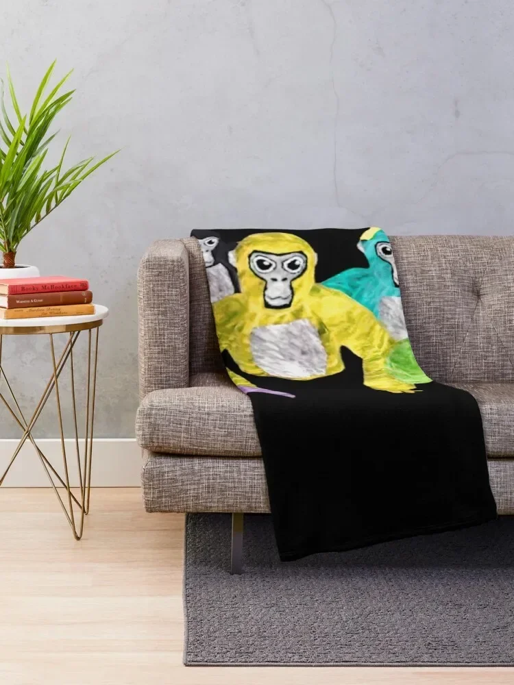 Me and my Friends Forever! - Gorilla Tag Here Banana Throw Blanket Shaggy manga Thermals For Travel bed plaid Blankets 2