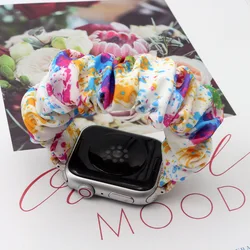 Versatile Elastic Scrunchie Bracelet Band - IWatch 10 42mm (Colorful)