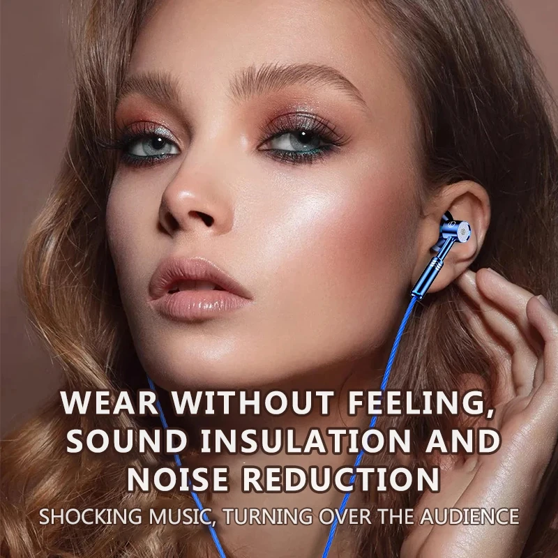 Waterproof DAC 9D HiFi Stereo Bass Earbuds Sports Type C 3.5MM Wired Headphone Mic Headset Samsung S24 iPhone 15 Xiaomi