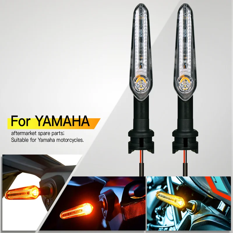 LED Motorcycle Turn Signals Lights 12V Flasher Amber Flashing Light