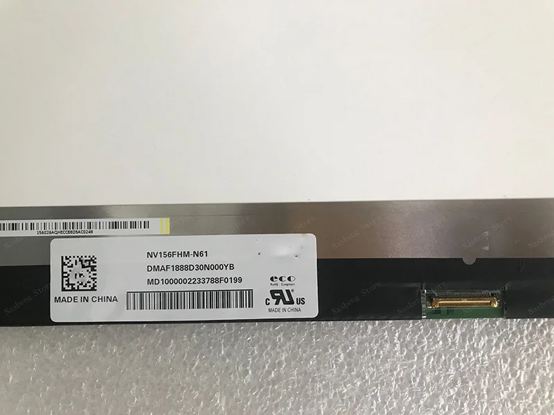 

IPS Матрица для ноутбука Huawei matebook D15 диагональю 15,6 дюйма, светодиодный ЖК-экран FHD EDP, 30 контактов, 350 мм, x, матовая панель