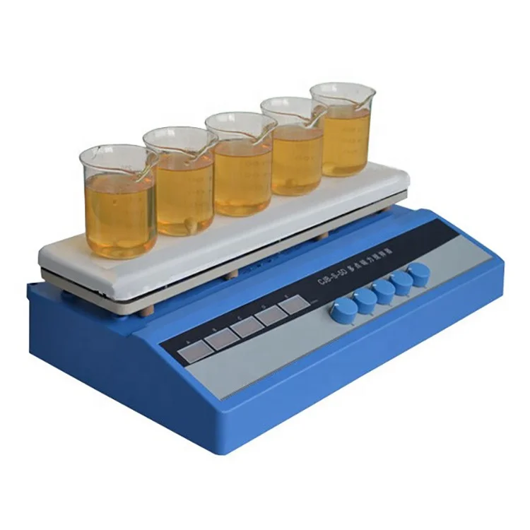 

Laboratory Equipment Four Rows Stainless Steel Hotplate magnetic stirrer