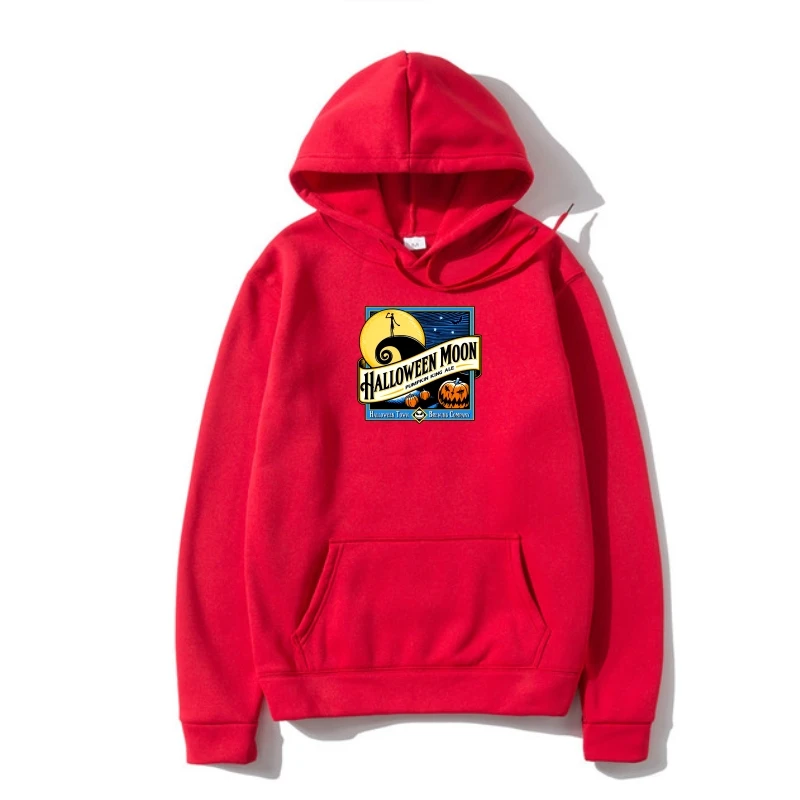 

Men'S Halloween Moon Outerwear Autumn S-3Xl Fleece Casual Hoody