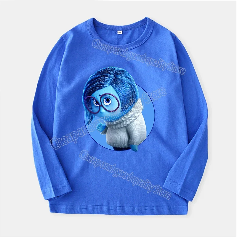 thumbnail image 1 of Camiseta de algodón de manga larga para niños y niñas, abrigo básico de color sólido, ropa de ocio, Tops para niños, 1 of 5