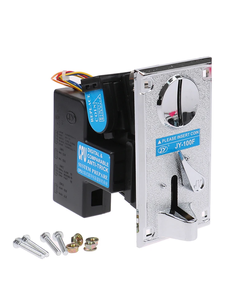 Coin Acceptor JY-100F Universal coinslot/multicoin Multi Coin Acceptor Electronic Roll Down Coin Acceptor Selector Mechanism Vending Machine