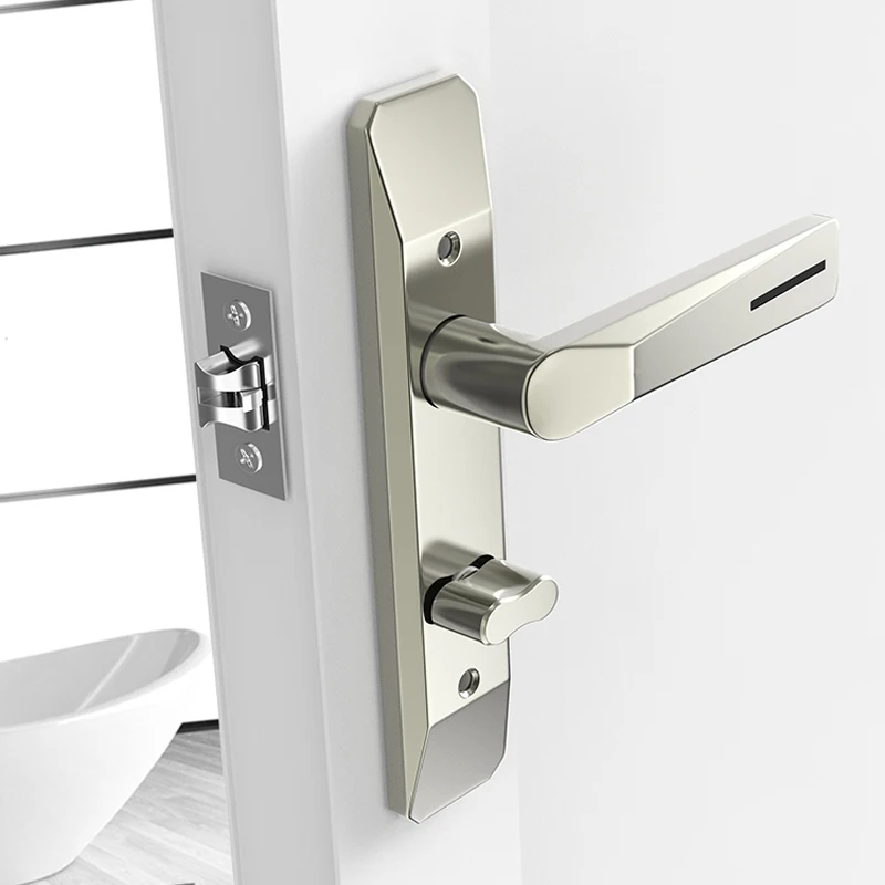Porta do Banheiro e Maçaneta do Banheiro Única Língua Old Fashioned Quarto Door Lock Keyless Universal tipo Locks