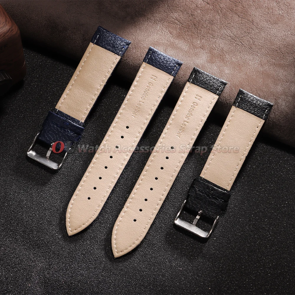 Lychee Pattern Leather Watchstrap - Universal Sizes