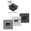 58MM/86MM LED Wall Lamp 3W 5W Aluminum Stair light Recessed LED Step Lamp Pathway Wall Corner Lamps AC110V 220V Wall Light DC12 3