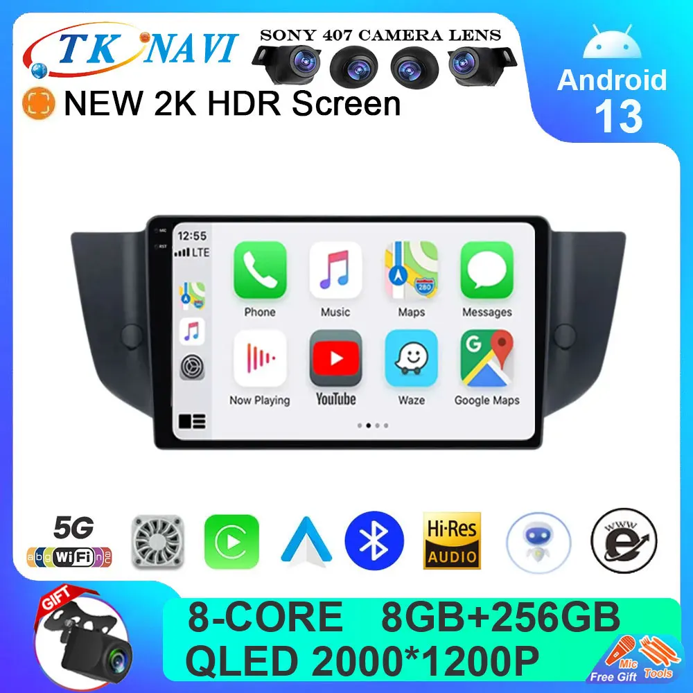 

Автомагнитола на Android 13 для Roewe MG 550 6 MG6 2008-2015 2 Din со встроенной GPS-навигацией и Wi-Fi 4G LTE