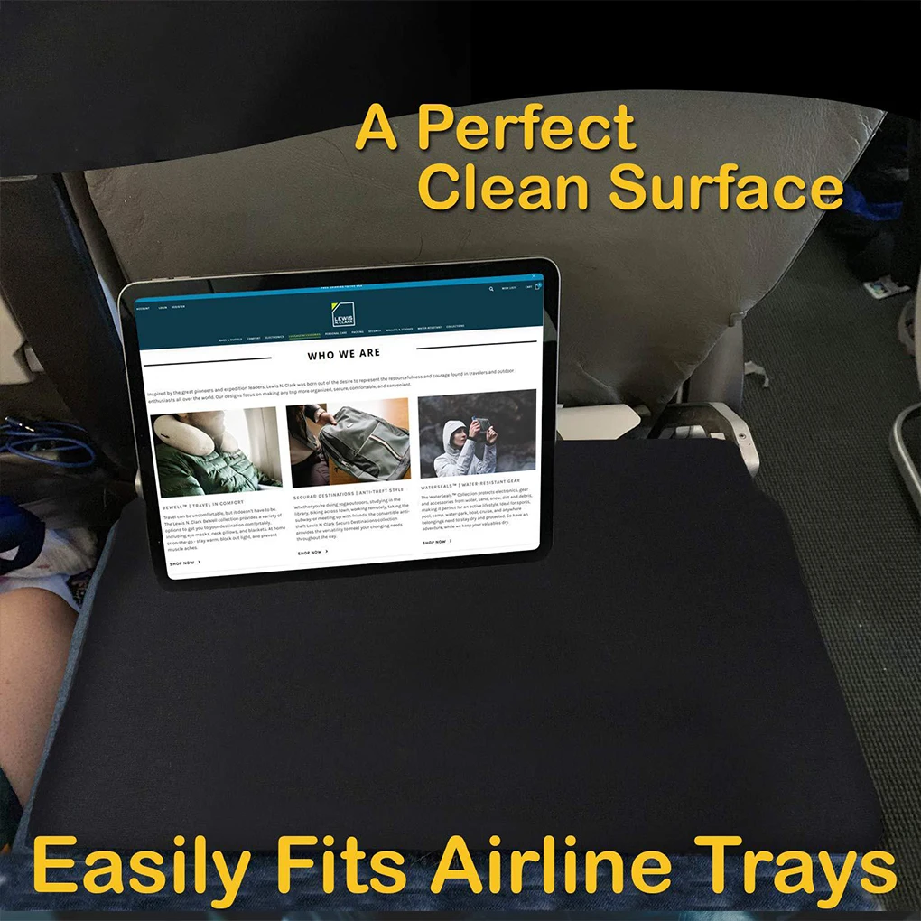 Multi Functional Storage Airplane Tray Cover Organizer Must-Have Travel Essential For Flying Airplane Tray Cover For Travel