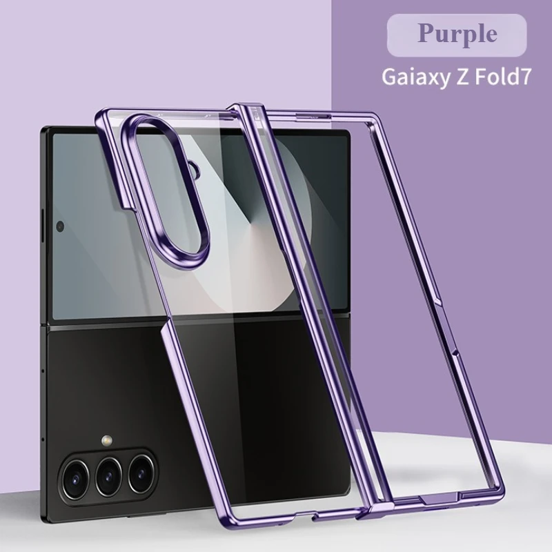Electroplated Transparent Phone Case - 3-Piece Clear Cover Set