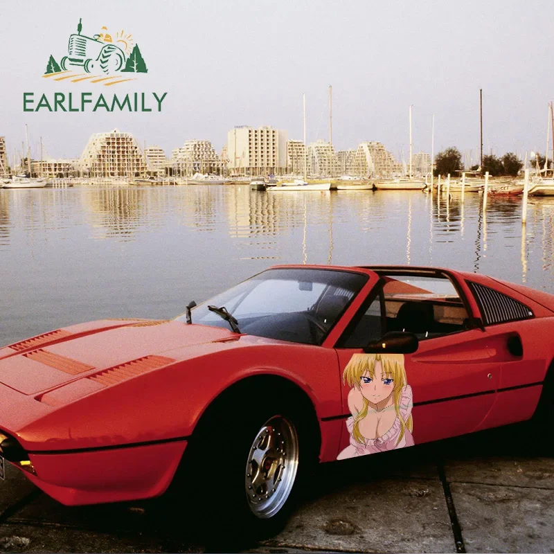 

EARLFAMILY 43 см x 32,5 см для образца! Большие цветные автомобильные наклейки и наклейки Erica Blandelli, виниловая автомобильная пленка JDM ATV, автомобильные аксессуары