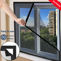 Black Window Mosquito Net Self-adhesive Anti-mosquito Window Screens Mesh Anti Insect Air Tulle Invisible Mosquitoes And Flies