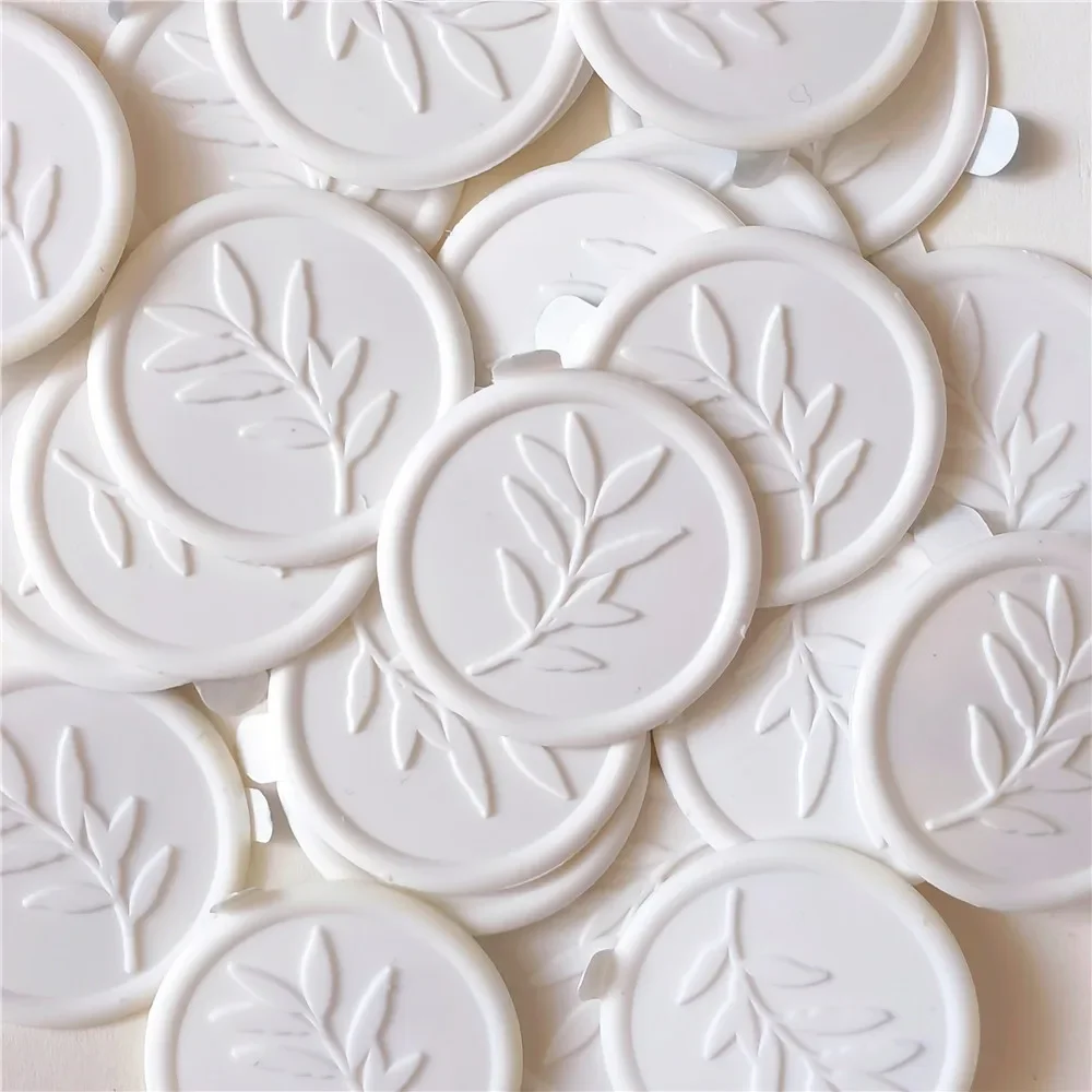 Rosemary Leaf Self Adhesive Wax Seal Stickers wedding leaf wax stamp envelope seal botanical leaf seal SELF-ADHESIVE wax seal stickers