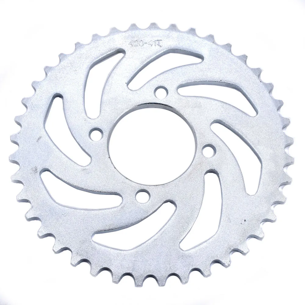 420 41T Motorcycle Rear Sprocket Tooth 52mm Suitable for China ATV Quad Pit Off-road Vehicle