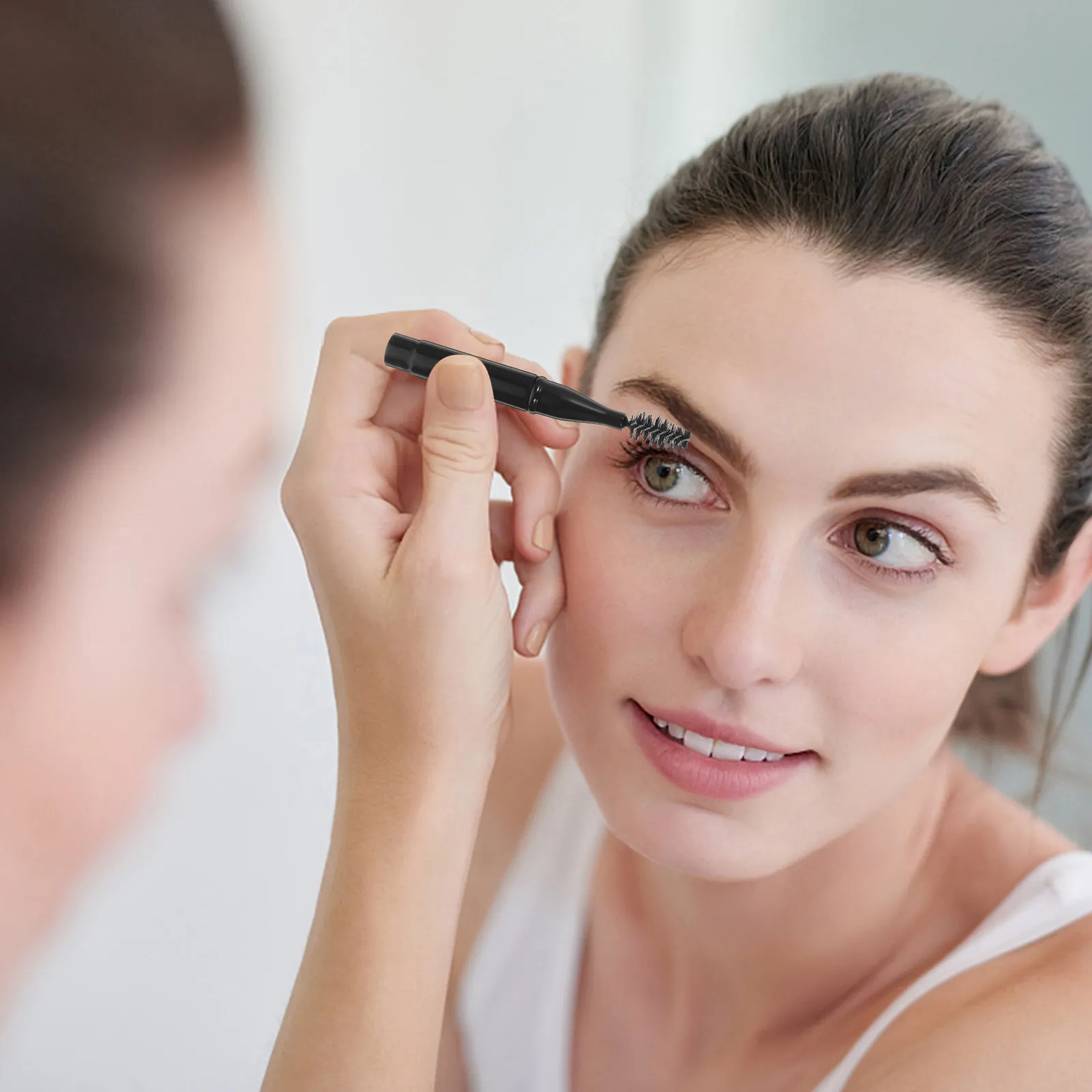 3Pcs 속눈썹 브러쉬 컴팩트 소프트 브리슬 메이크업 도구 눈썹 래쉬 빗 휴대용 속눈썹 완드 애플리케이터 아이 래쉬 브러쉬 완드