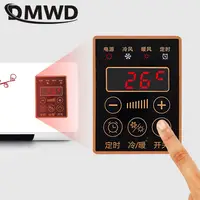 Thermostatic Air Warmer Desktop Wall-mounted Dual-purpose Fan Touch Panel Remote Control Heating Machine Natural Hot Wind Adjust 2