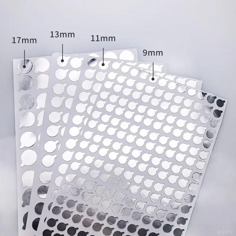 Aluminum Foil Sealing Sticker 9mm To 60mm for Soft Tube Mouth Seal Adhesive Stickers Bottle Stopper 300pcs aluminum foil sealing sticker
