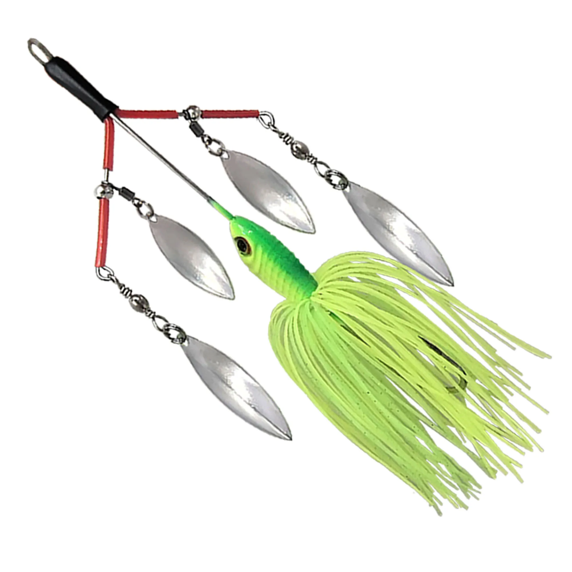 Mycena 27G Spinner Bait Angelköder Chatter Bait Spinnerbait Multirota Spinner Löffelköder für Hecht Peche Tackle Metall-Pailletten