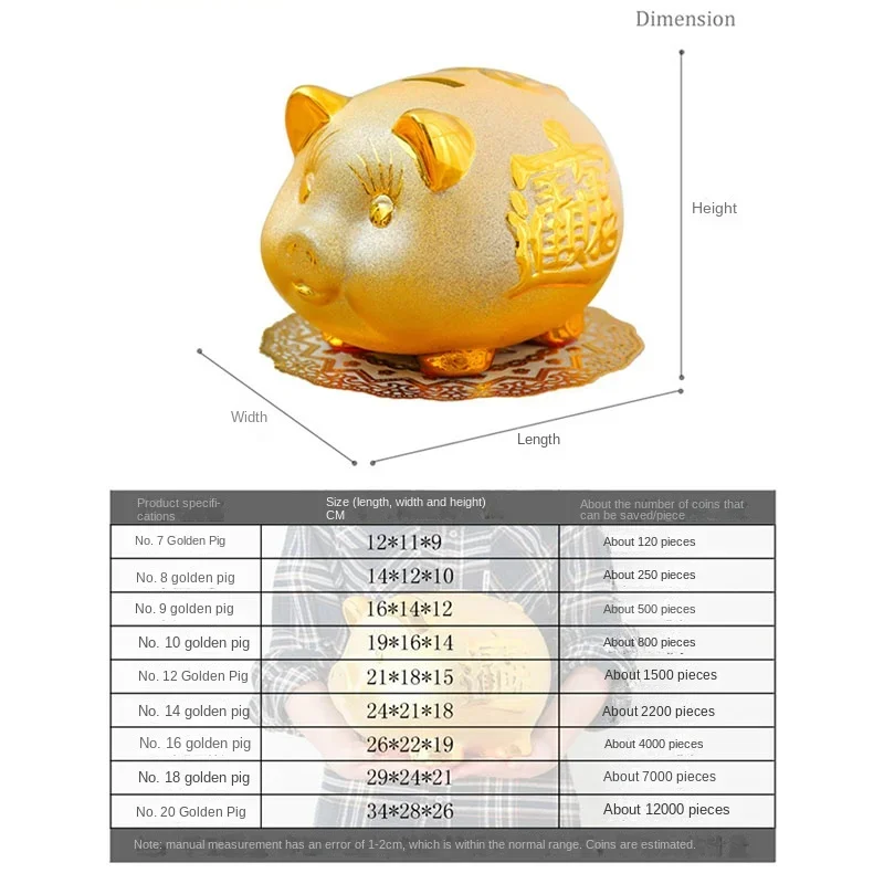 Wakects Salvadanaio per Bambini Cartone Animali Salvadanaio a Forma di Tigre Adorabile Salvadanaio Moneta Animali Decorazione Domestica Regali di Compleanno