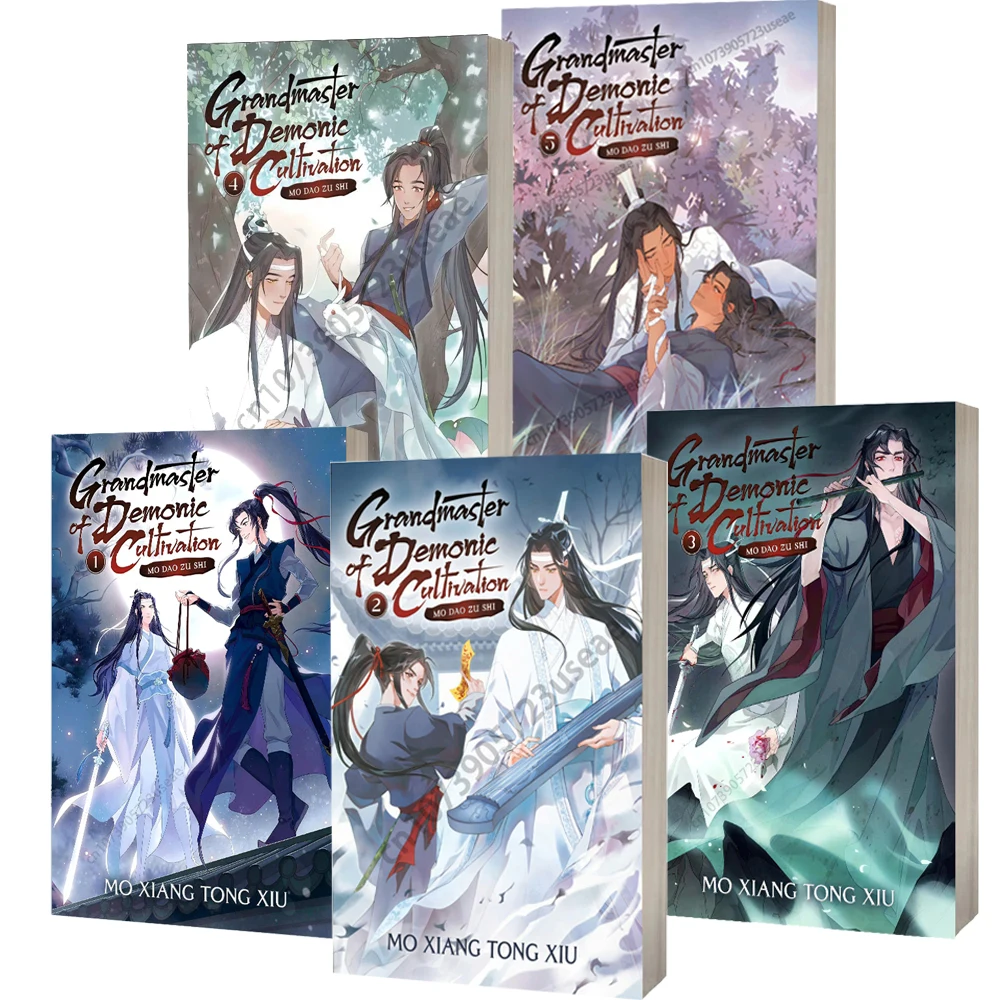 5-books-grandmaster-of-demonic-cultivation-mo-dao-zu-shi-novel-vol-1-5-comic-book-english-manga-novel-book