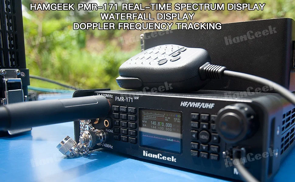 HAMGEEK PMR-171 100KHz-2GHz 20W 무전기 SDR 트랜시버 VHF UHF HF CW AM SW 모바일 무전기
