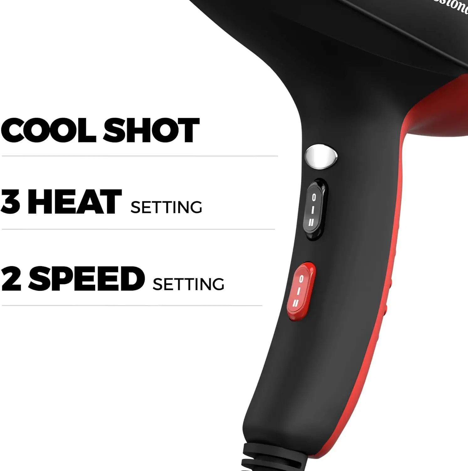Ionic Salon Hair Dryer, 2200 Watt Powerful AC Motor Ceramic Tourmaline Ion Blow Dryer, Quiet Hair Dryers with Diffu