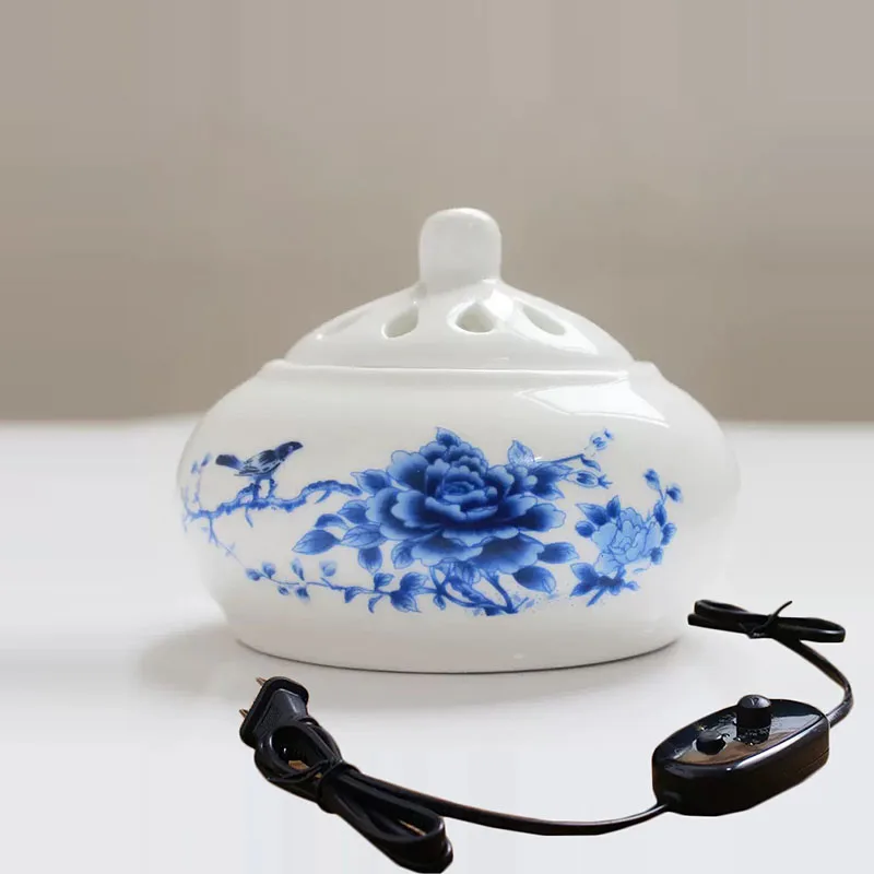 Y 220V Timed Temperature Regulation Incense Burner Ceramic Tea Warmer