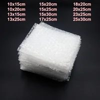 50Pcs Plastic Protective Wrap Envelope White Bubble Foam Packing Bags PE Clear Bubble Bag Shockproof Bag Double Film Cushioning 1