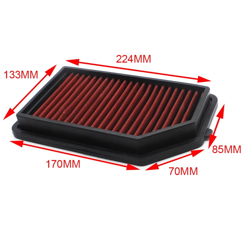 DEFT Car Air Filter Intake Accessories For Honda City 12 High flow Replacement Panel Air Filter Washable Reusable