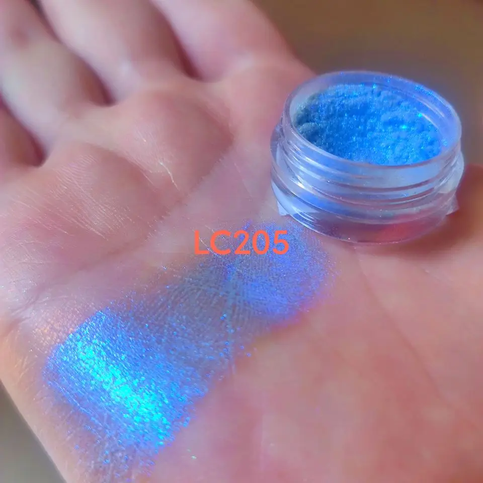 1g/Lot Cosmetic Grade Iridescent chrome chameleon color shift mica powder  for lipgloss/Eyeshadow