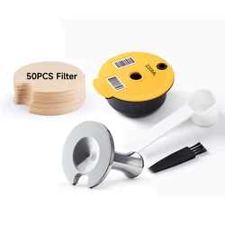Reusable Coffee Capsule Pods with Silicone Lid - 200/220ml Capacity (As Picture)