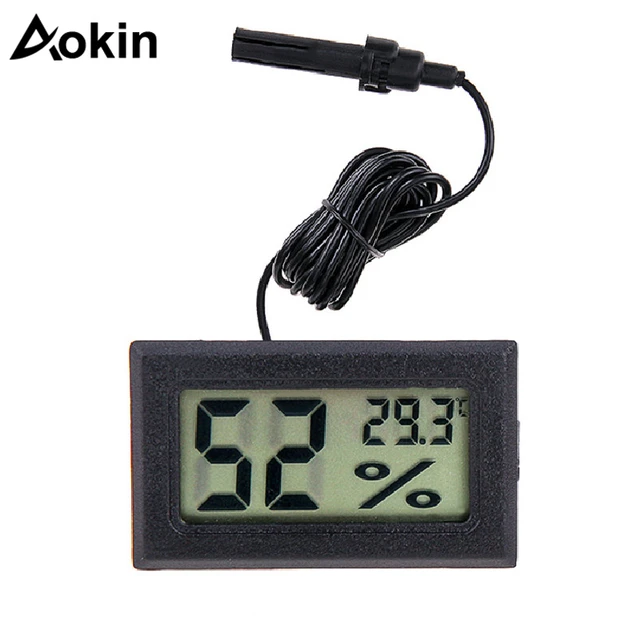 Mini LCD Digital Thermometer Hygrometer Thermostat Indoor Convenient Temperature  Sensor Humidity Meter Gauge Instruments Probe