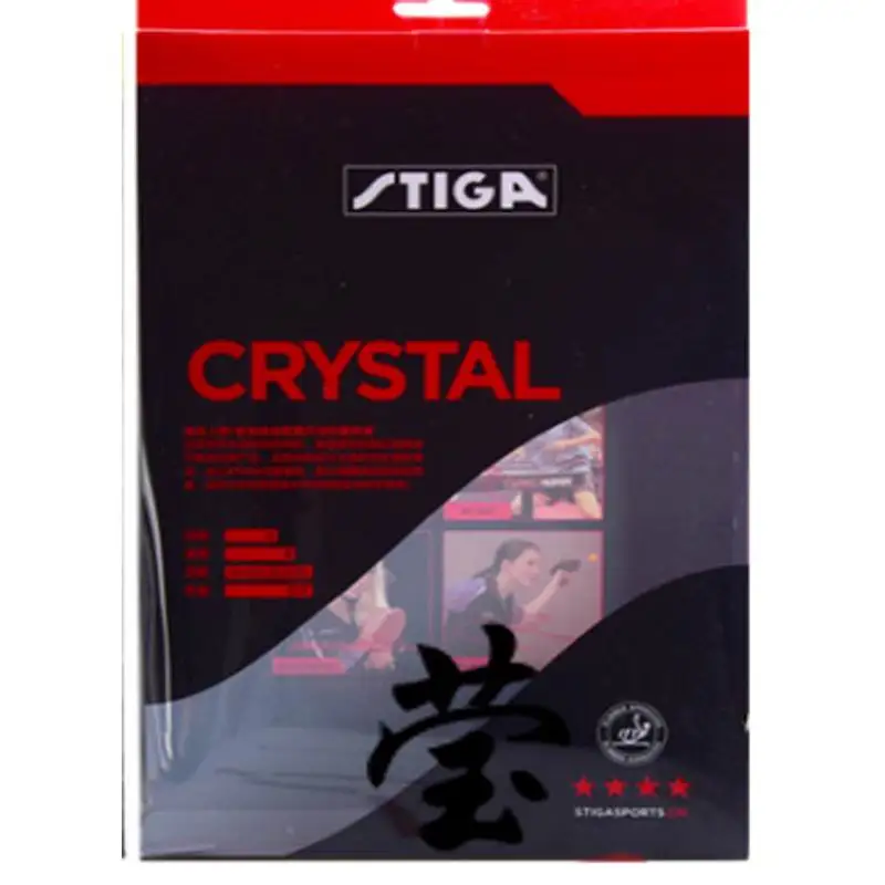 

Original STIGA CRYSTAL WITH 4 STARS table tennis rackets for offensive finished rackets sports blade with rubber player