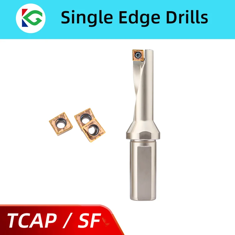 Фото Двухстороннее сверло SF TCAP с вставкой QCMT 2.25D 2.5D 3.25D, сверлильное токарное сверло и другие комплексные многофункциональные сверла №1
