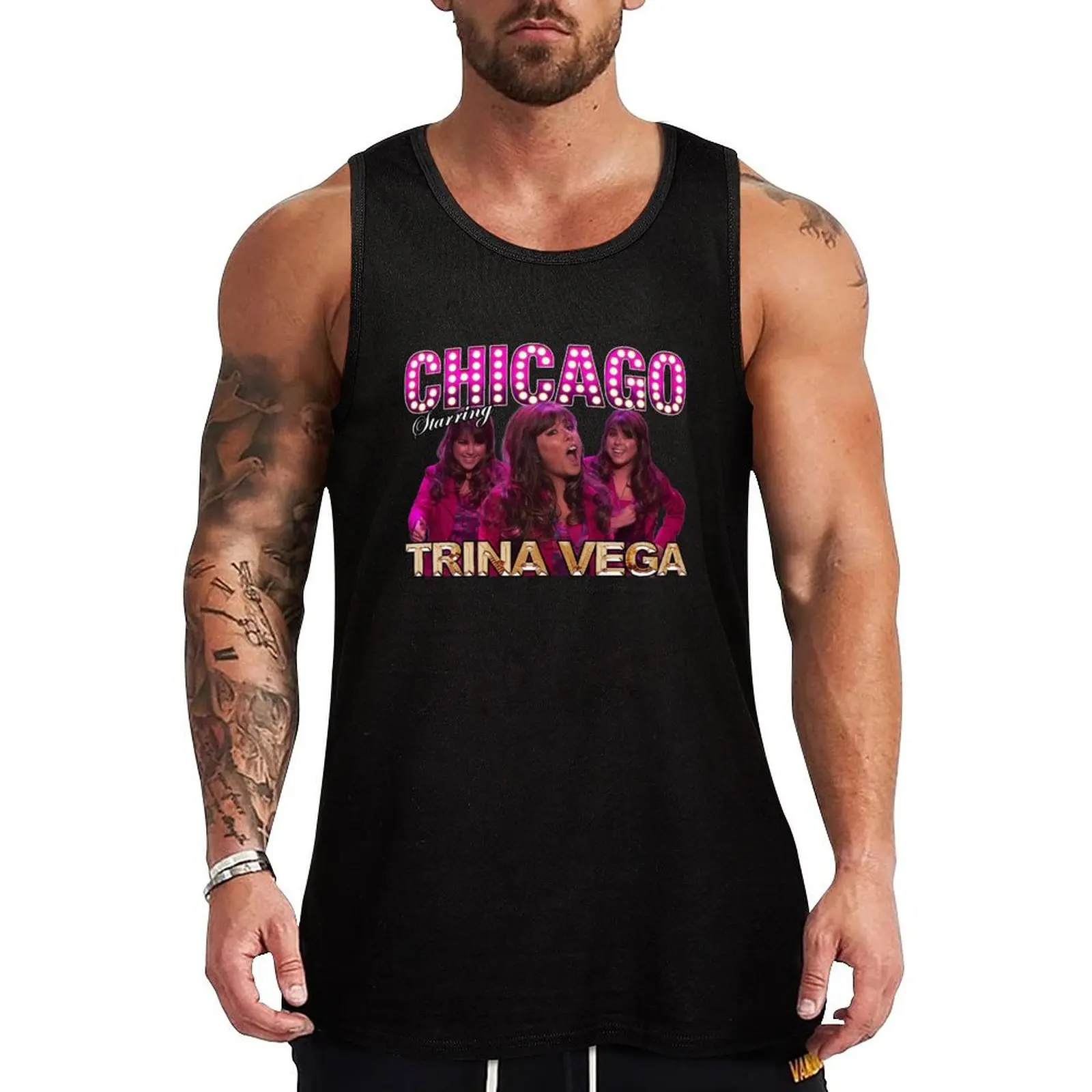 

CHICAGOOOOOO Tank Top gym for men gym wear men
